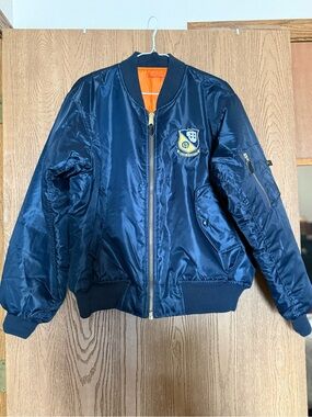 Rare - Blue Angels MA-1 flyers puffy bomber jacket - Men’s size Medium